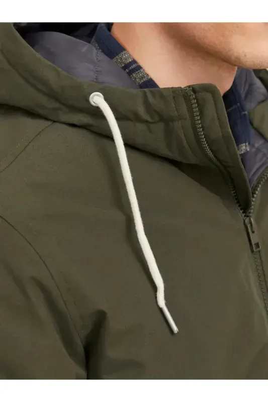 24K 12236010 ERKAK PARKA-XAKI - 4