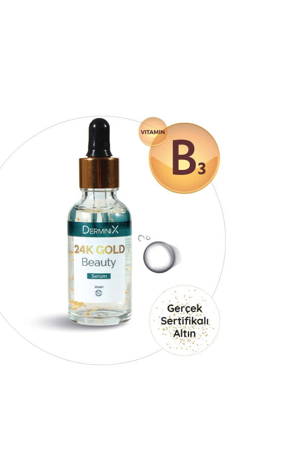 24k Gold Beauty Altın Parçacıklı Hyaluronik Asit Içeren Cilt Bakım Serumu - 12