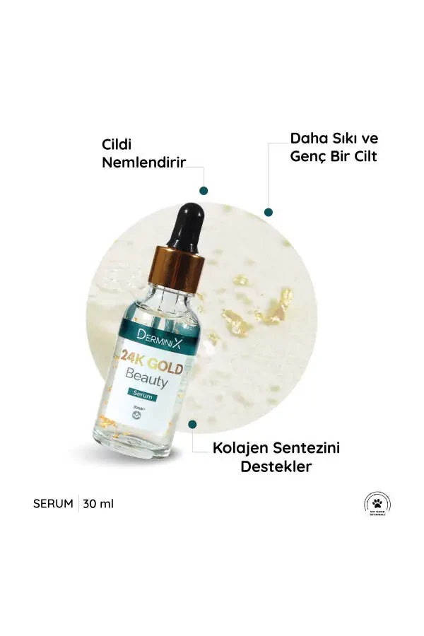 24k Gold Beauty Altın Parçacıklı Hyaluronik Asit Içeren Cilt Bakım Serumu - 11