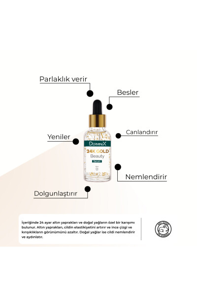 24k Gold Beauty Altın Parçacıklı Hyaluronik Asit Içeren Cilt Bakım Serumu - 14