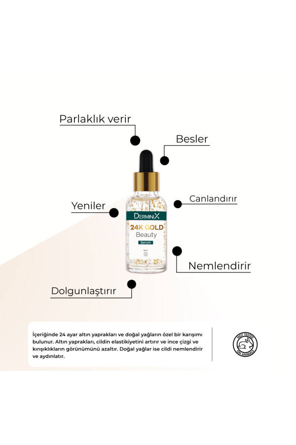 24k Gold Beauty Altın Parçacıklı Hyaluronik Asit Içeren Cilt Bakım Serumu - 14