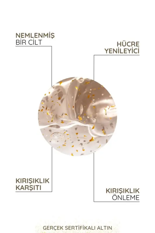 24k Gold Beauty Altın Parçacıklı Hyaluronik Asit Içeren Cilt Bakım Serumu - 3