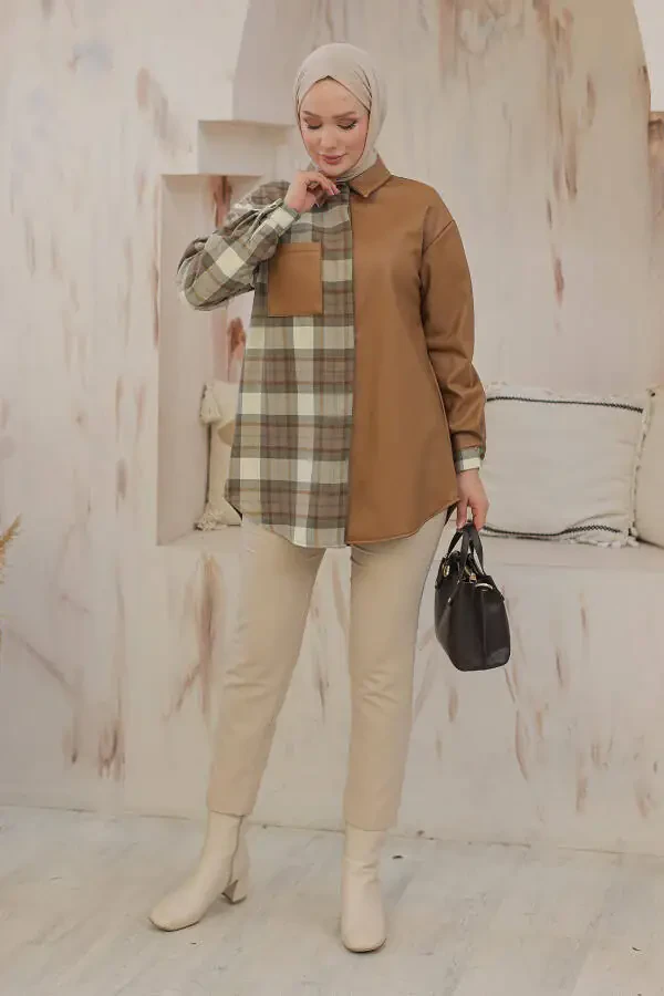 24kt405 Arm Trend Tunic Tan - 1