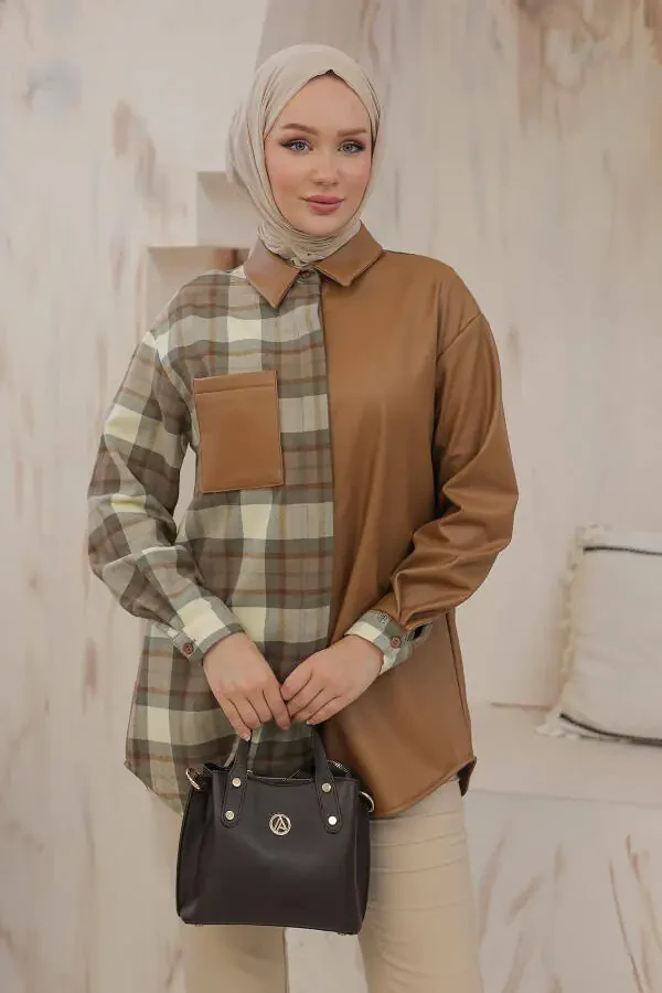 24kt405 Arm Trend Tunic Tan - 4