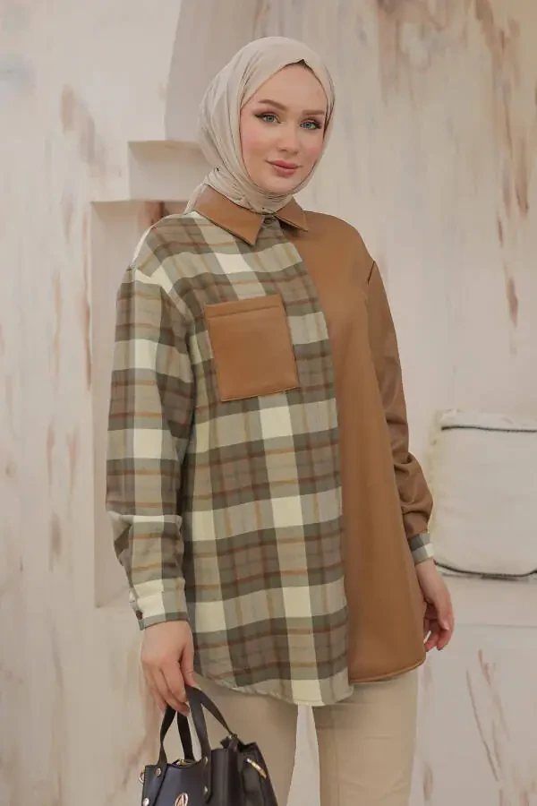 24kt405 Arm Trend Tunic Tan - 5