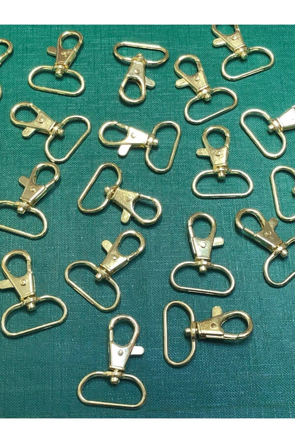 2.5 Cm Paris Hook 50 Pcs Gold Keyring Bag Clip Fixture Hook Accessory Material Metal - 5