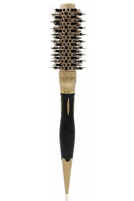 25 mm - Nano Texnologiya Keramika + Ion Termik Fen Soch Qil Brush, Tabiiy Ot Qili Tish, Professional Seriya-25 mm - 1