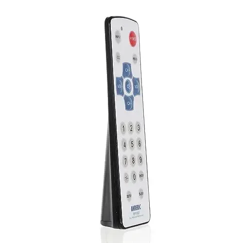 [25 Pack] Anderic EzWipe 1-Device Universal Cleanable TV Remote - Simple with Easy Wipe Surface TV Universal Remote Control - Hospitality - RR1002 - 6