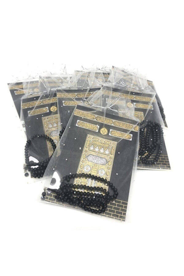 25 pcs. Memorial Service Gift Set, Yasin with Kaaba Tasbih in Tulle Bag - 1