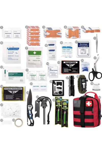 250 Piece First Aid and Emergency Kit - 9