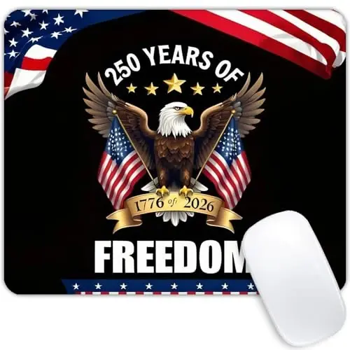250th Anniversary Eagle Customized Mousepad Non-Slip Rubber Base Mouse Pads for Computers Laptop - 1