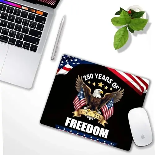 250th Anniversary Eagle Customized Mousepad Non-Slip Rubber Base Mouse Pads for Computers Laptop - 4