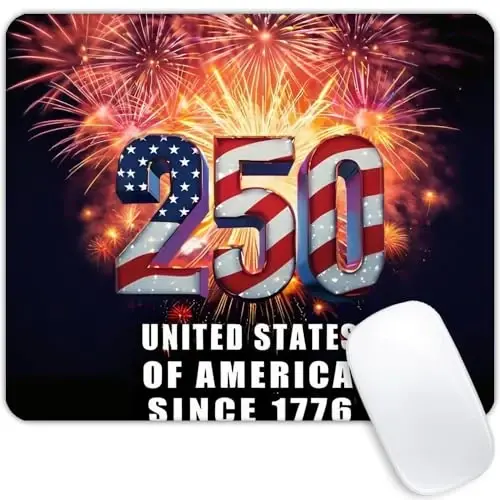 250th Anniversary Mousepad Non-Slip Rubber Base Mouse Pads for Computers Laptop - 1