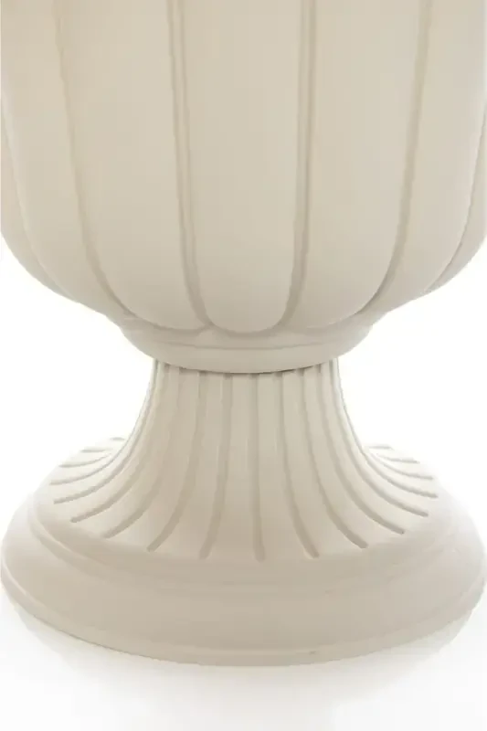 25.3 Litre Ø47x48cm Footed Matte Tile Orange Decorative Plastic Pot No2-25.3Lt Tile - 5