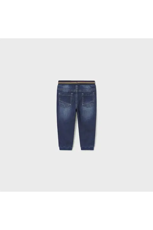 2539 Soft Denim Jogger Pants-blue - 2