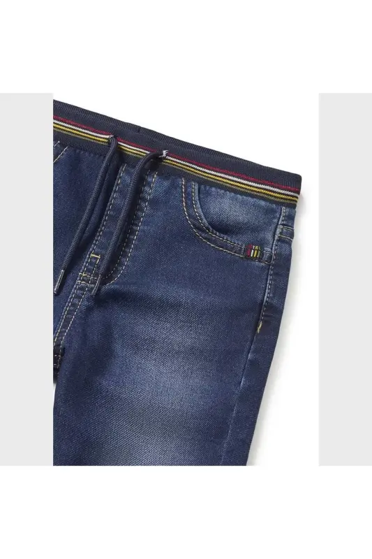 2539 Soft Denim Jogger Pants-blue - 3