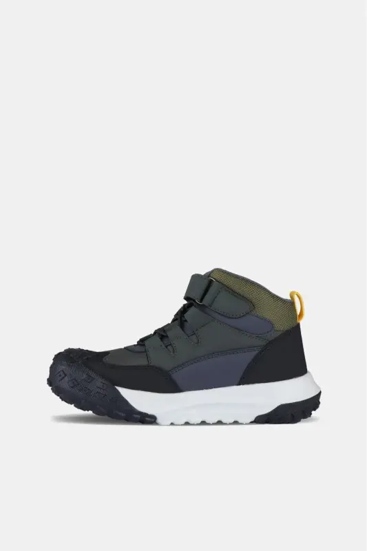 26-35 Arası Kaymaz Taban Kışlık Ortopedik Erkek Çocuk Bot-Haki - 2