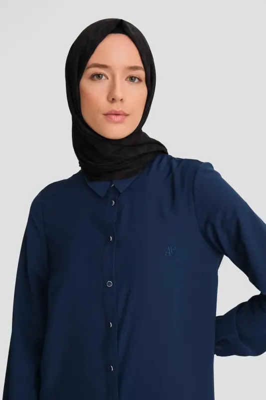 26Y411 Armine Tunik Lacivert - 3