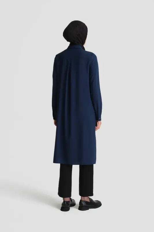 26Y411 Armine Tunik Lacivert - 5