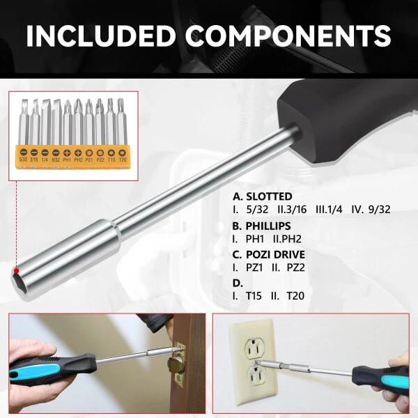 27 dona 12V 1300mAh lityum simsiz burgʻulash va uy taʼmirlash toʻplami kombinatsiyalangan asboblar toʻplami koʻk - 4