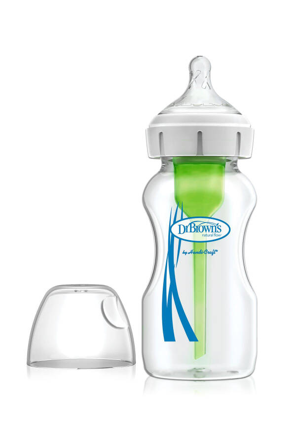 270 ml Wide Neck Anti-colic Options+ Glass Baby Bottle, Single Pack - 2
