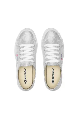 2750-Lamew Kadın Gümüş Gri Sneaker-Gümüş Gri - 4