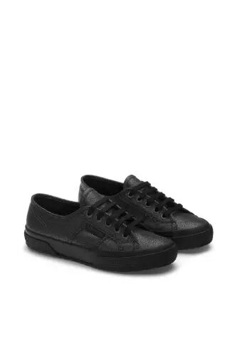 2750-Lamew Kadın Siyah Sneaker - Siyah-295 - 1