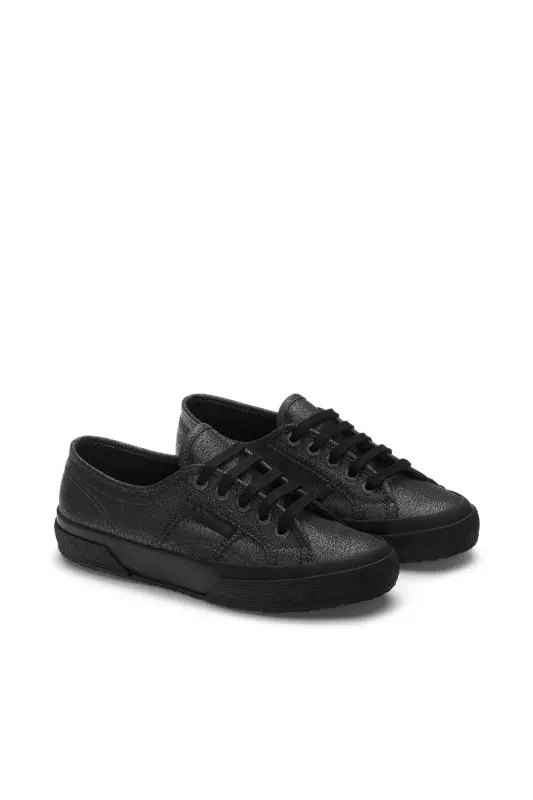 2750-Lamew Kadın Siyah Sneaker - Siyah-295 - 1