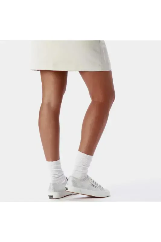 2750-lamew Women's Silver Gray Ankle-Free Sneaker - 3