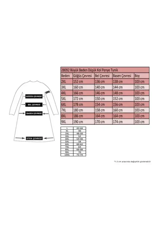 28092 Plus Size Low Sleeve Knitted Tunic - Plum - 2