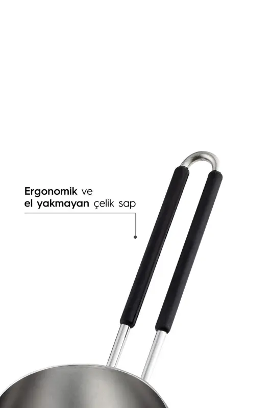 29015 Zamonaviy osilib turuvchi stendli 4 qismli po'lat choynak to'plami - 3