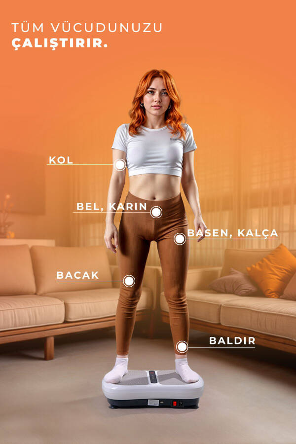 2D Высокочастотный аппарат для похудения и подтяжки кожи с вибрационной платформой 180 уровней скорости - 3