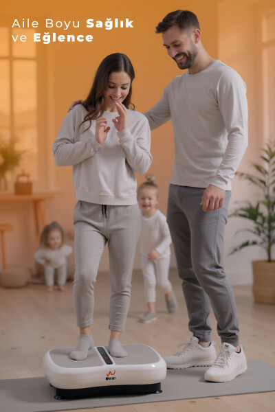 Yüksek Titreşimli Spor Aleti Zayıflama Sıkılaşma Cihazı Vibration Plate 180 Kademe Hız - 4