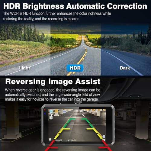 2K Dual Dash Camera for Cars, Free 64G SD Card, FHD 2K+1080P Dash Cam Front and Rear, 3.2'' IPS Screen, 176° Wide Angle Dashcam, 24H Parking Monitor, G-Sensor, Loop Recording, Night Vision, WDR - 13