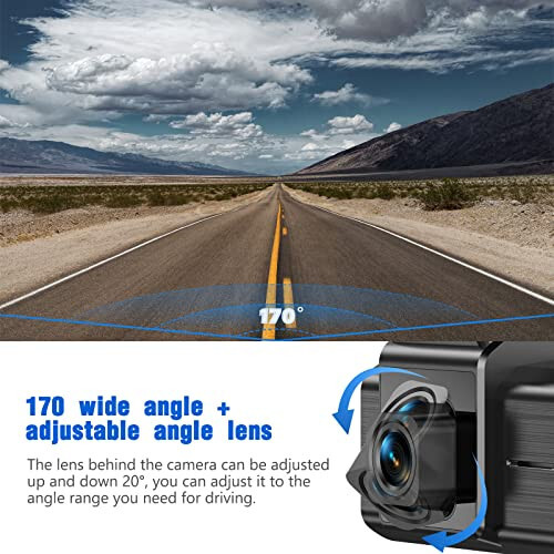 2K Ön Wi-Fi Dash Kamera Arabalar İçin QHD 1440P Araba Kamerası Dashcam Arabalar İçin Süper Gece Görüşü 170°Geniş Açı WDR Döngü Kaydı - 7