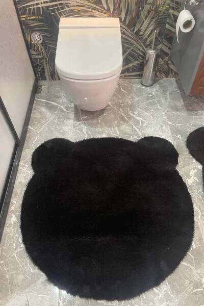 2L Cute Bear Figurine Post Bath Set Toilet Set 80x80 and 100x100 - 5