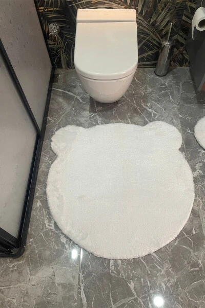 2L Cute Bear Figurine Post Bath Set Toilet Set 80x80 and 100x100 - 3