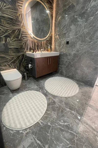 2L Plush Bubble Post Washable Toilet Set 80x80 & 100x100 - TROPIKAL HOME