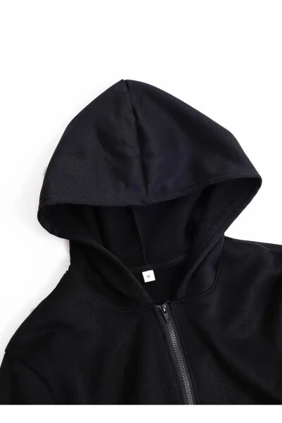 2Lİ AVANTAJ Paket Kız-Erkek Çocuk BASKISIZ Kapşonlu HIRKA Sweatshirt ( YENİ ÜRÜN )-1 - 12