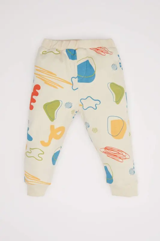 Erkek Bebek 2li Takım Desenli Sweatshirt Alt D5822A5NS - Ekru-ER42 - 2