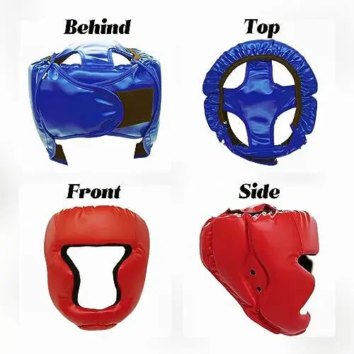 2 Pack Boxing Headgear Equipment for Taekwondo, Sparring, MMA, Muay Thai - Safety Helmet Protective Gear for Men Women Beginners - 2