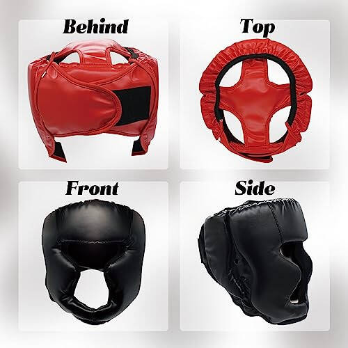 2 Pack Boxing Headgear Equipment for Taekwondo, Sparring, MMA, Muay Thai - Safety Helmet Protective Gear for Men Women Beginners - 2
