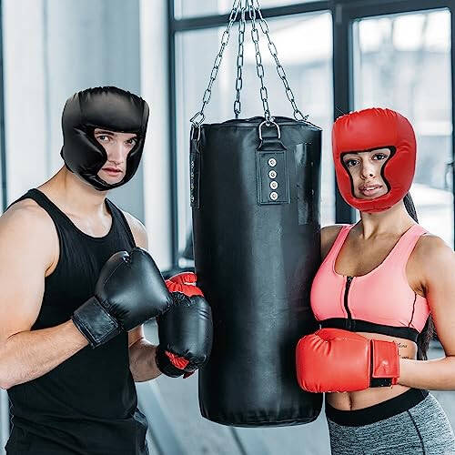 2 Pack Boxing Headgear Equipment for Taekwondo, Sparring, MMA, Muay Thai - Safety Helmet Protective Gear for Men Women Beginners - 6