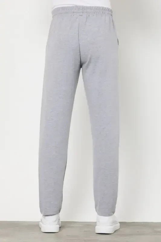 2'li Erkek Düz Paça Rahat Kesim Eşofman Altı Premium Kumaş-Siyah - 4