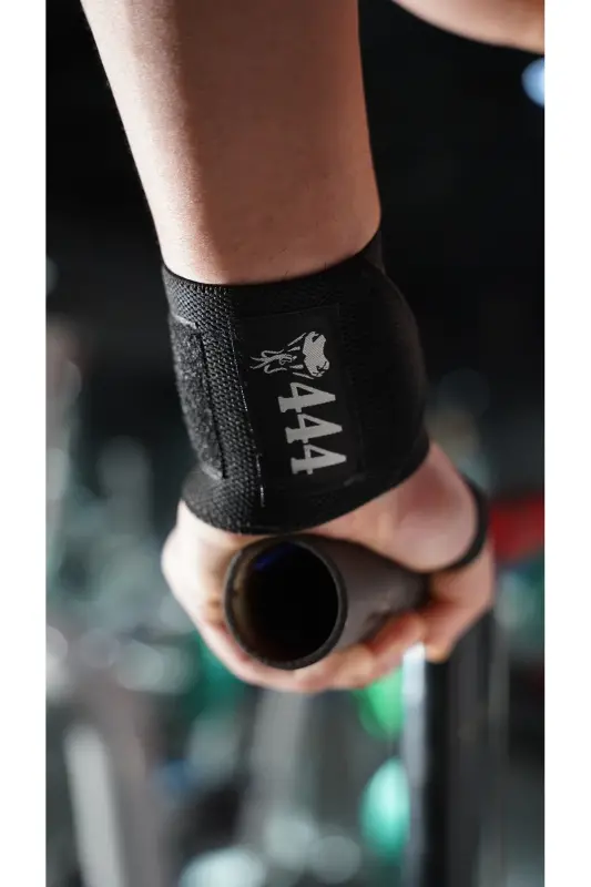 2'li Fitness Ağırlık Bilekliği Bilek Koruyucu Wrist Wraps Bilek Sargısı Halter & Fitness & Crossfit-Siyah - 4