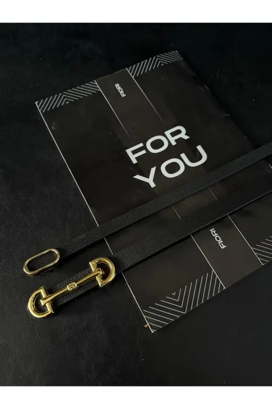 2’li Ithal Oval Gold Tokalı Ince Kemer, Pantolon Kemeri, Gömlek Kemeri, Ceket Kemeri-Siyah2li - 2