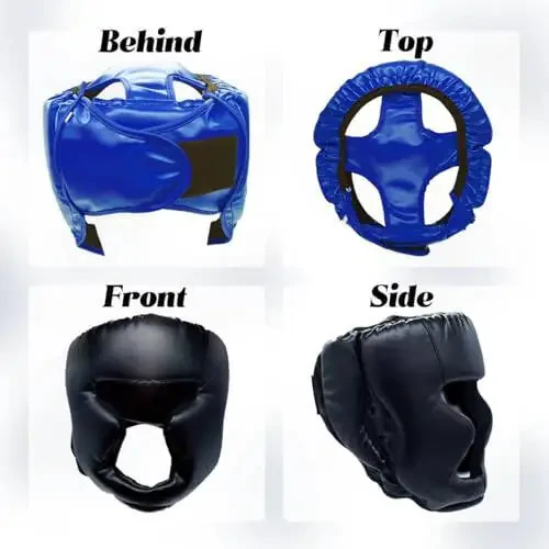 2 Pack Boxing Headgear Equipment for Taekwondo, Sparring, MMA, Muay Thai - Safety Helmet Protective Gear for Men Women Beginners - 2
