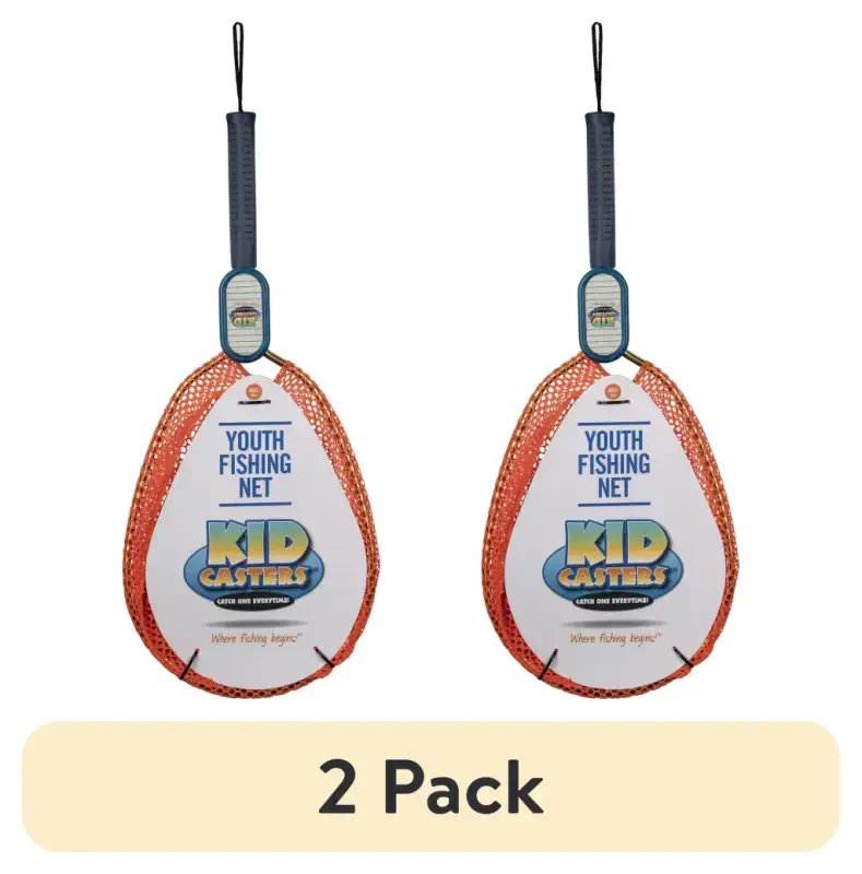 (2 pack) Kid Casters Heavy Duty Aluminum Youth Fishing Net - Modazone