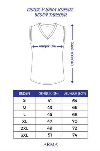 2'li Paket Erkek Beyaz Siyah V Yaka Kolsuz Tişört Atlet Pamuklu Likralı Esnek ve Yumuşak Kumaş - 8
