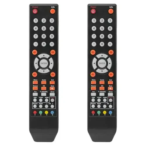 2 Pack Universal Replace Remote Control 8142026670003C Fit for All Most Sceptre TV LED HDTV LCD Remote - 1